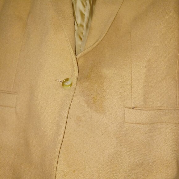 Chaus Women's Suit Jacket 80% Wool 11/12 Tan - Picture 5 of 5
